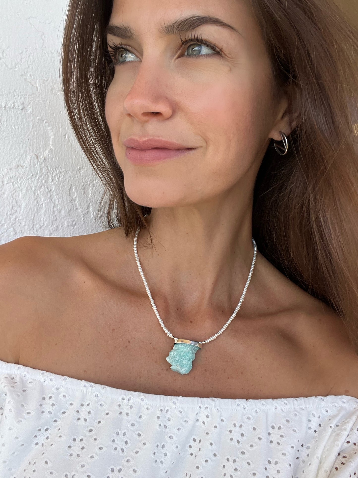Pearl of the Earth necklace -  Amazonite