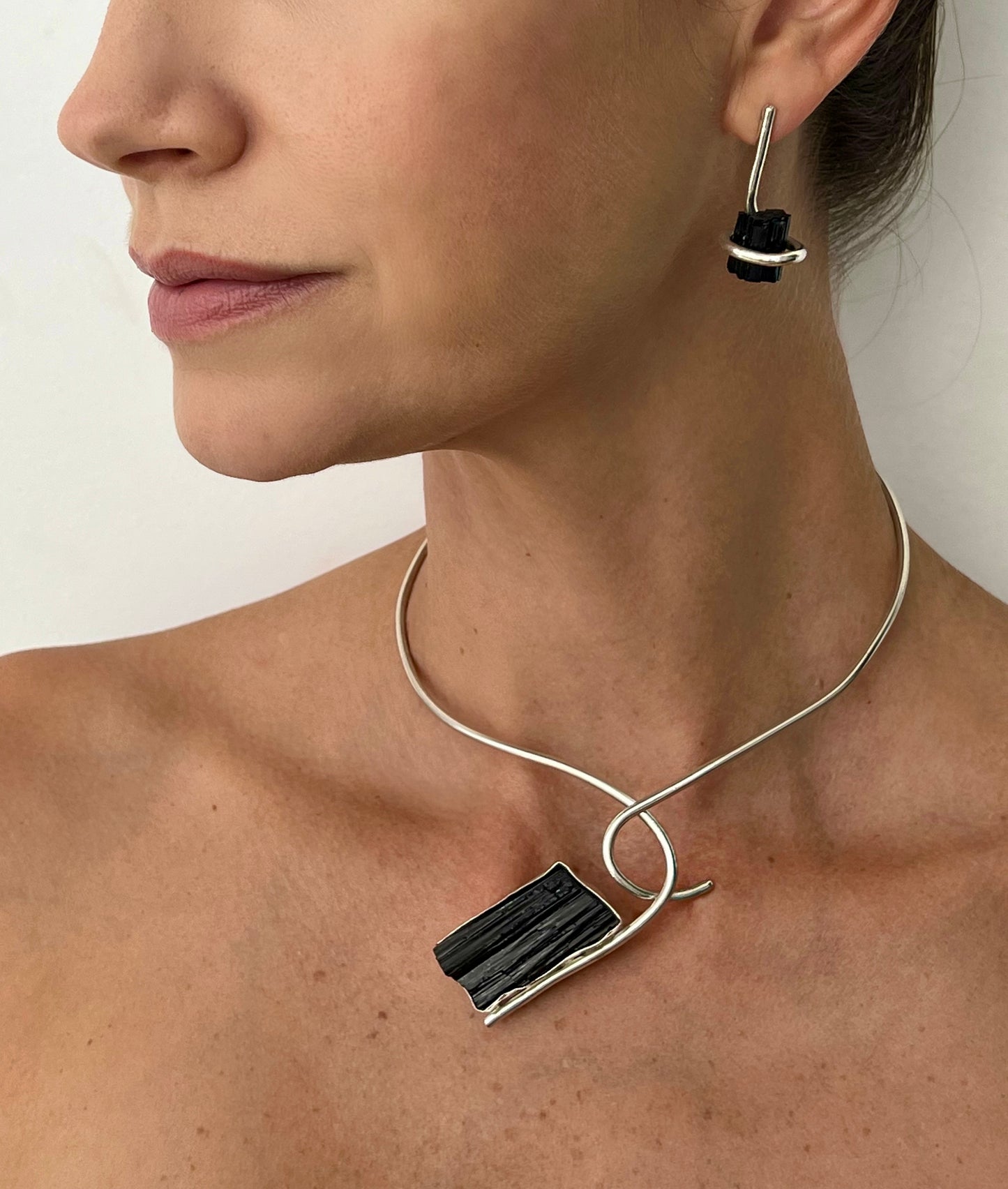 Orbita necklace - Black Tourmaline