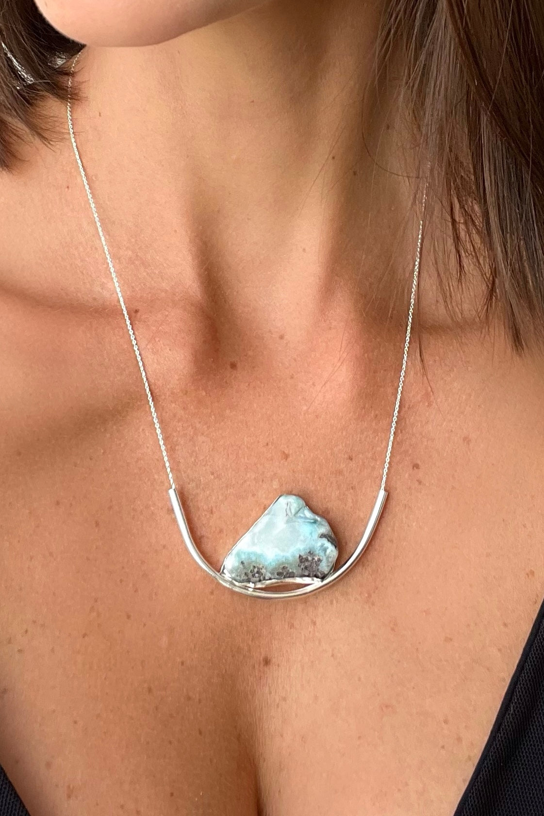 Earth necklace - Larimar