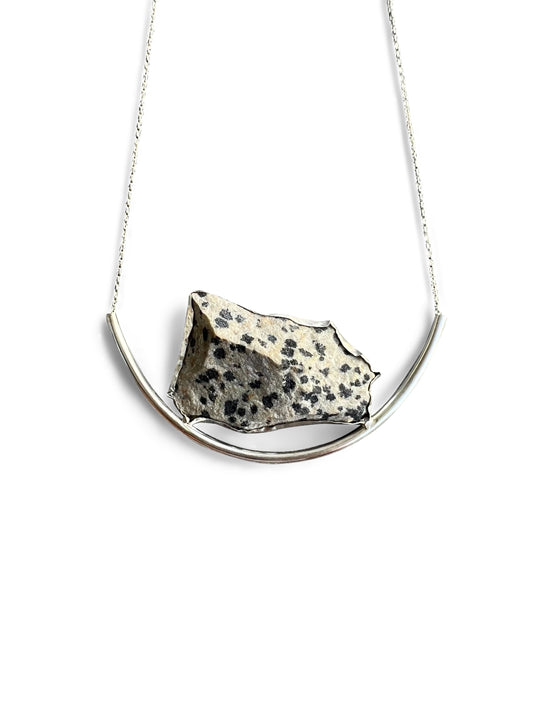 Earth necklace - Dalmatian Jasper