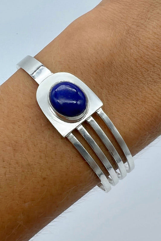 "DeCuff", Lapis Lazuli, Sterling Silver