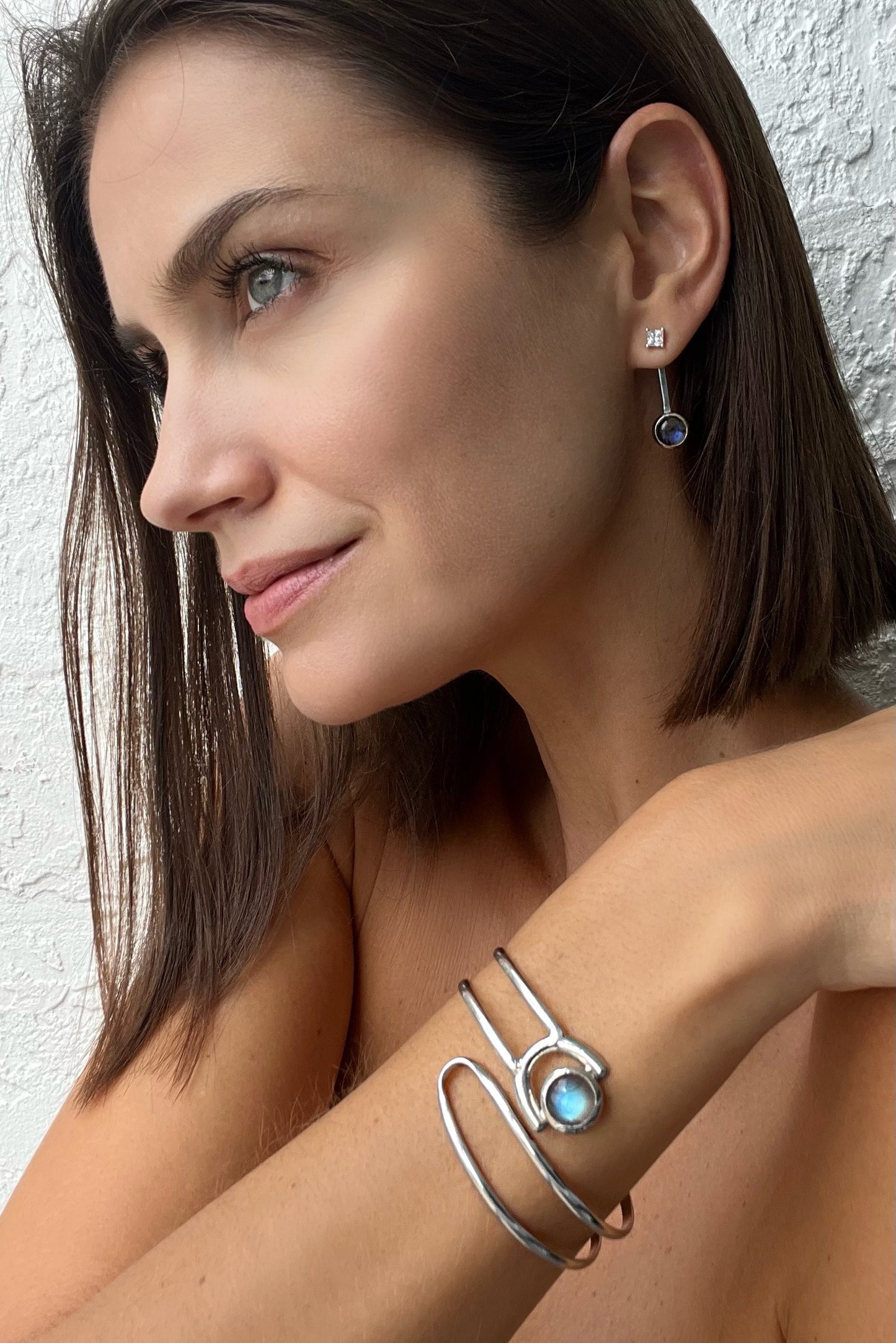 Collins Cuff, Labradorite, Sterling Silver