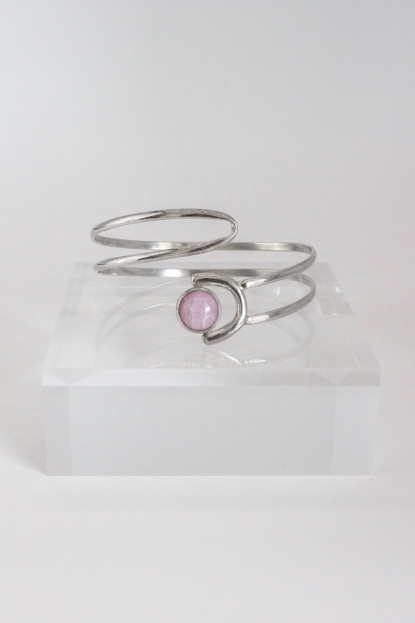 Collins cuff, Kunzite, Sterling Silver
