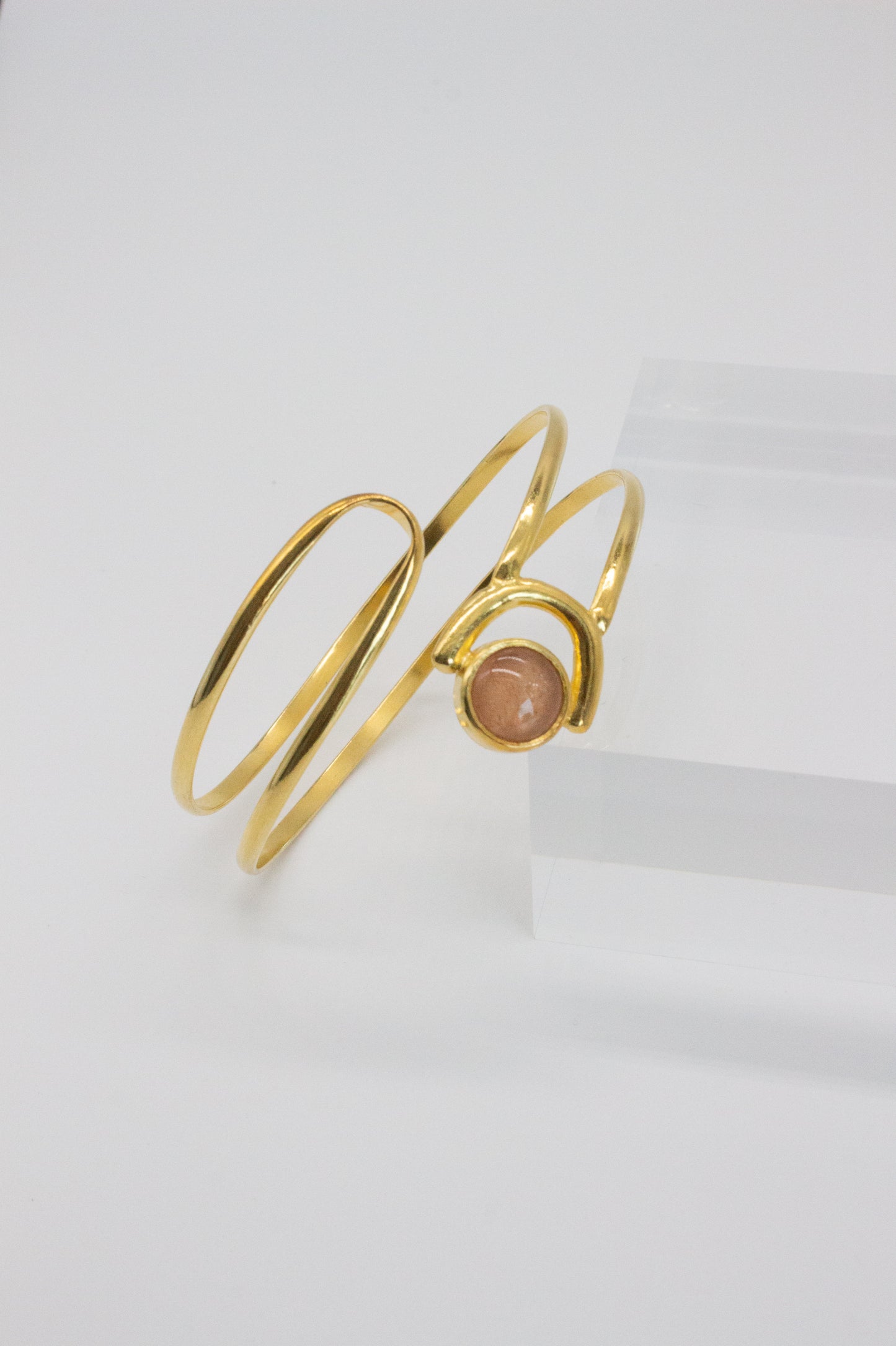 Collins cuff, Sunstone, Gold Vermeil