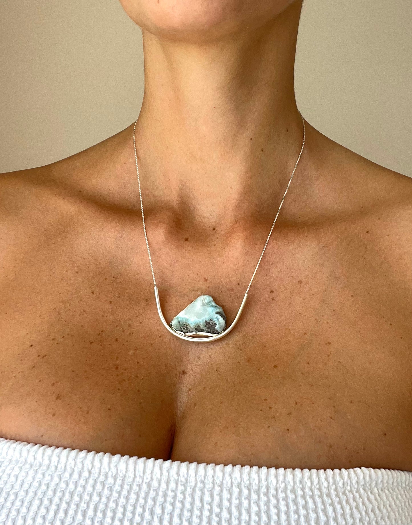 Earth necklace - Larimar