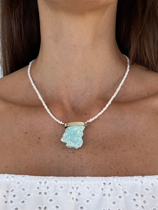 Pearl of the Earth necklace -  Amazonite