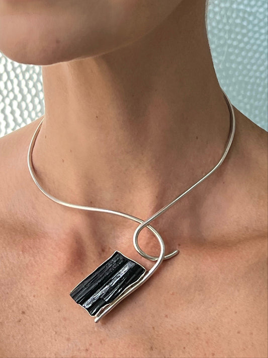 Orbita necklace - Black Tourmaline
