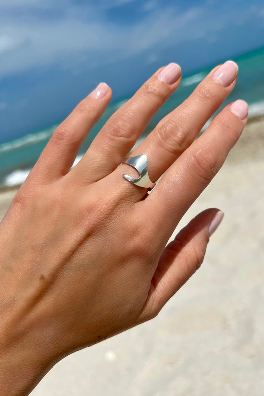 Wave ring, Sterling Silver