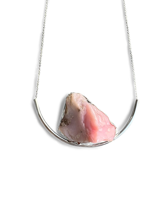 Earth necklace - Pink Opal