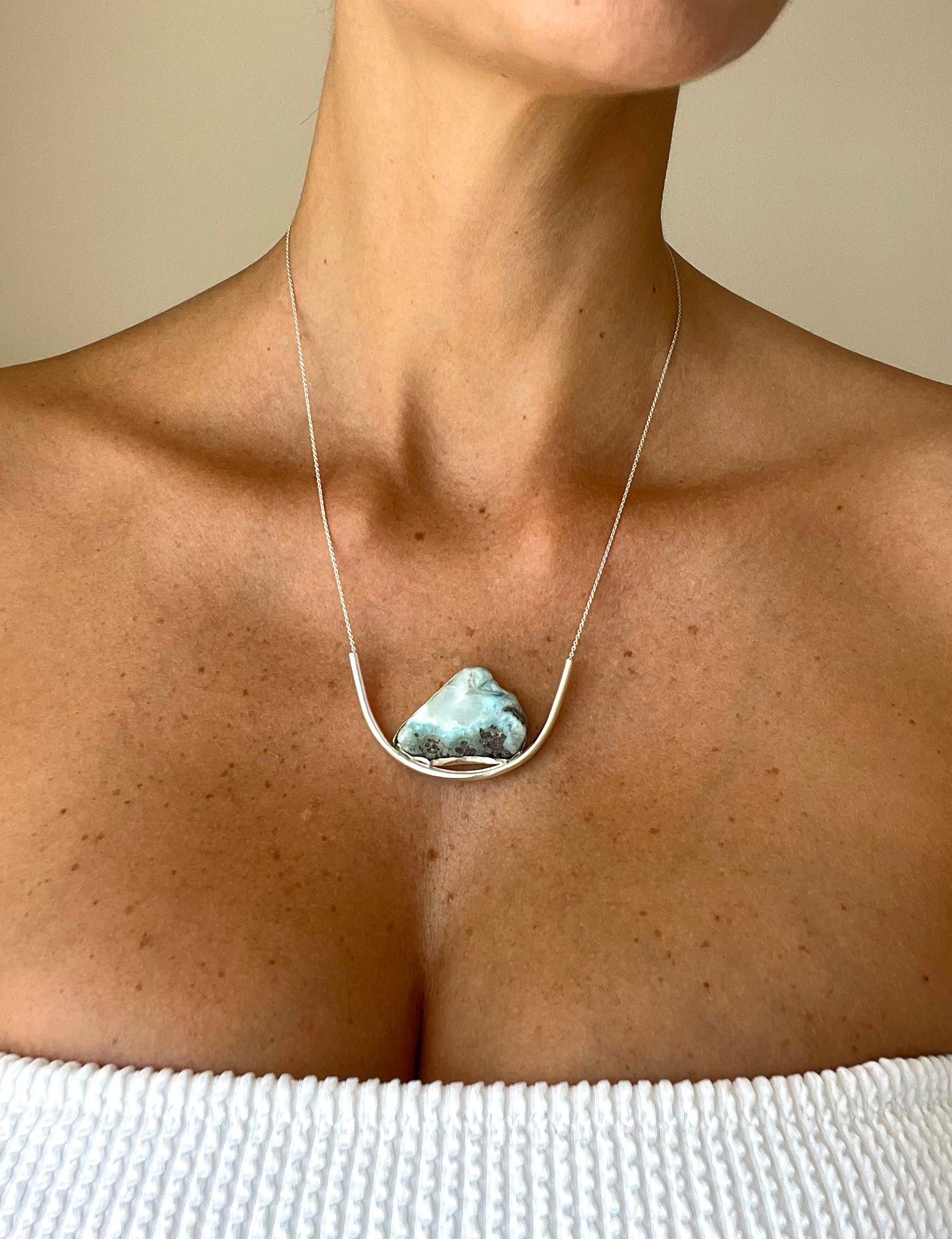 Earth necklace - Larimar